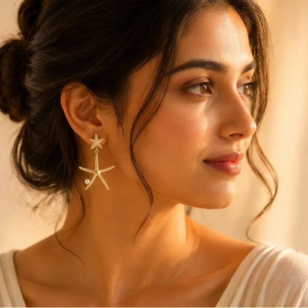 Gold_Starfish_Faux_Pearl_Drop_Earrings_Beach_Statement_Jewellery_For_Women