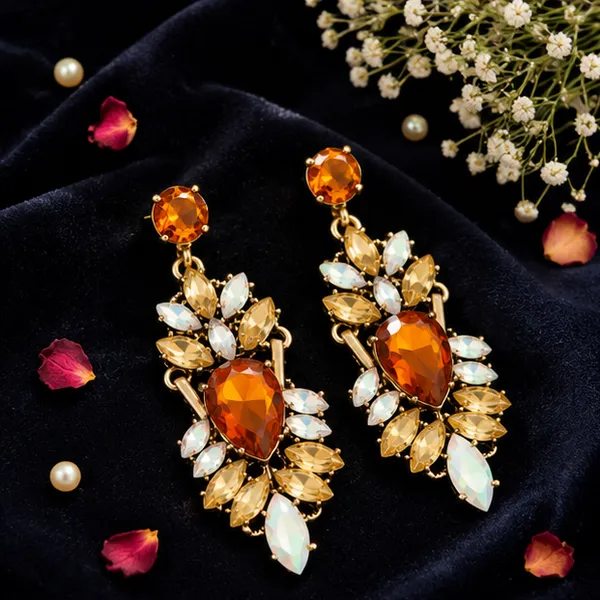 Amber_Crystal_Chandelier_Earrings_For_Women_Iridescent_Drop