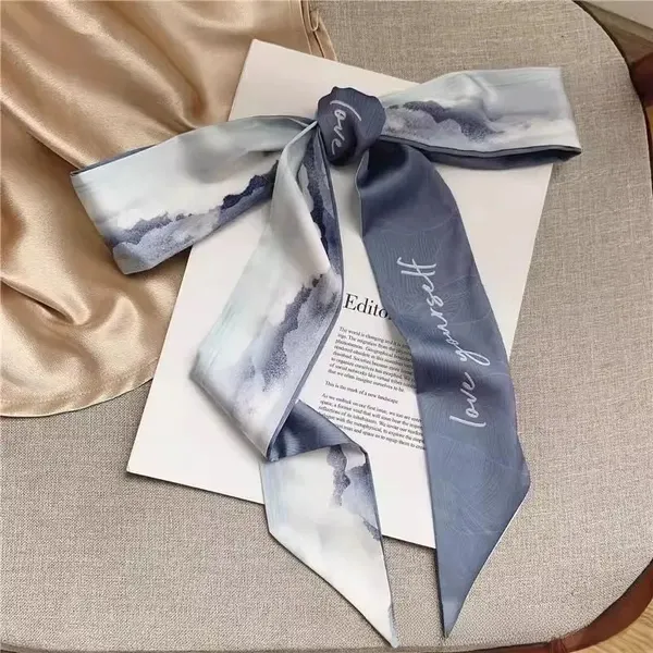 Smoke_Mountain_Blue_Print_Hair_Tie_Scarf