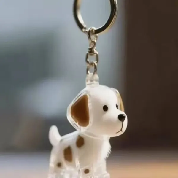 Pet_Dog_Hair_Keychain_Transparent_Capsule_Keepsake