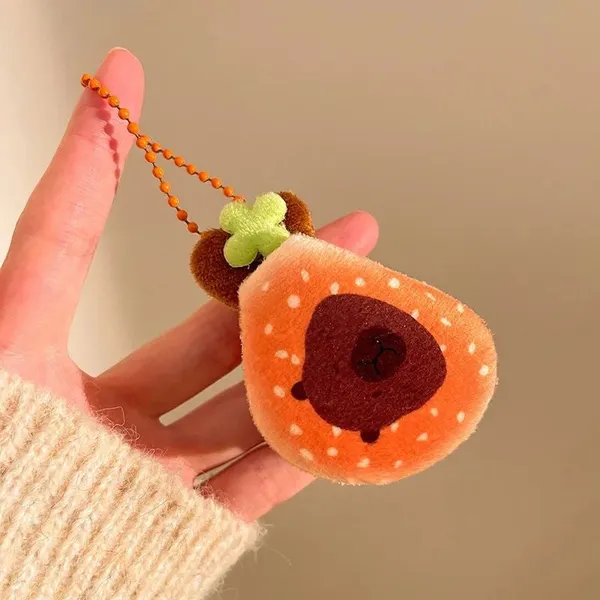Golden_Plush_Foodie_Charm_Whimsical_Bag_Accessory