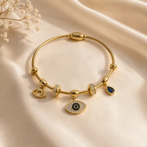 Gold_Plated_Evil_Eye_Charms_Bracelet