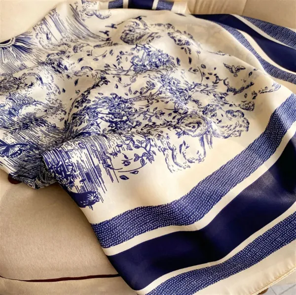 Midnight_Porcelain_Satin_Scarf_Blue_Ivory_Print_Blue