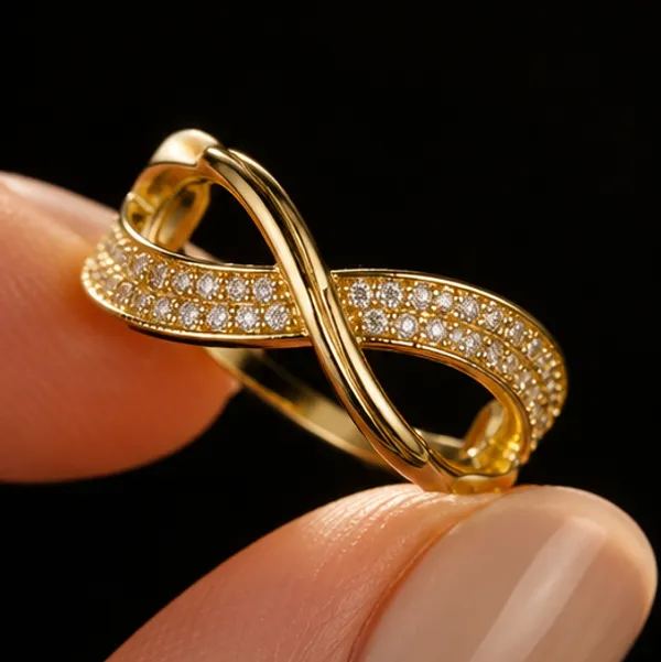 Cz_Infinity_Band_Ring_Gold_Tone_Stainless_Steel_For_Women