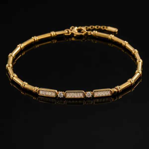 Gold_Plated_Bamboo_Chain_Bracelet_With_Glass_Stone_Accents