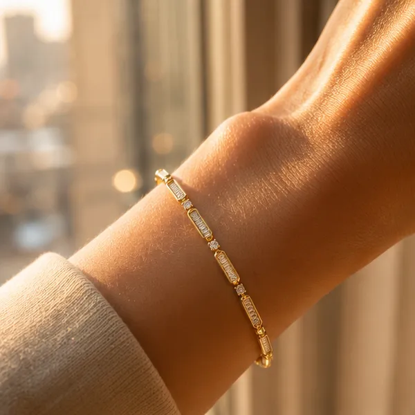 Gold_Plated_Bamboo_Chain_Bracelet_With_Glass_Stone_Accents