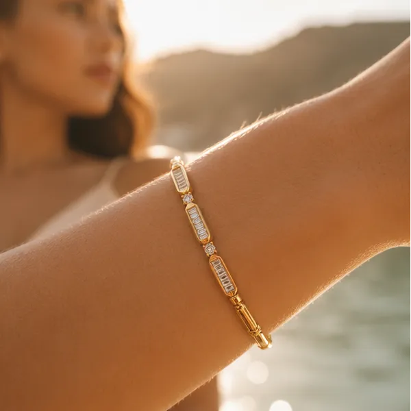 Gold_Plated_Bamboo_Chain_Bracelet_With_Glass_Stone_Accents