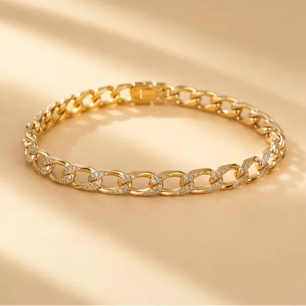 Gold_Chain_Bracelet_With_Cz_Stones_For_Women
