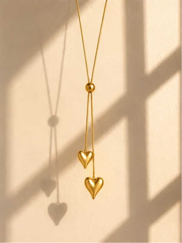 18k_Gold_Plated_Double_Heart_Lariat_Necklace_Anti_Tarnish_Adjustable_Bolo_Chain