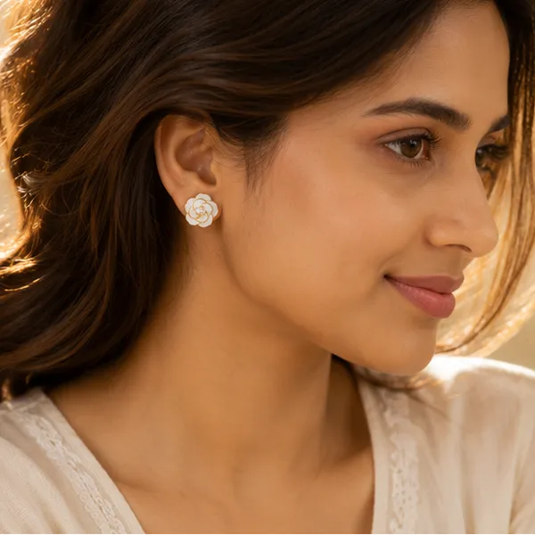 Floral_Faux_Pearl_Earrings_Gold_Tone_Alloy_Daily_Wear