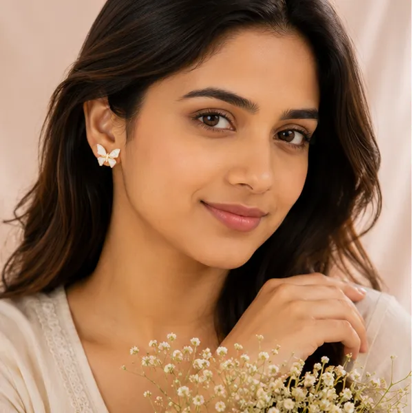 Pearl_White_Butterfly_Stud_Earrings_Gold_Tone_Daily_Wear