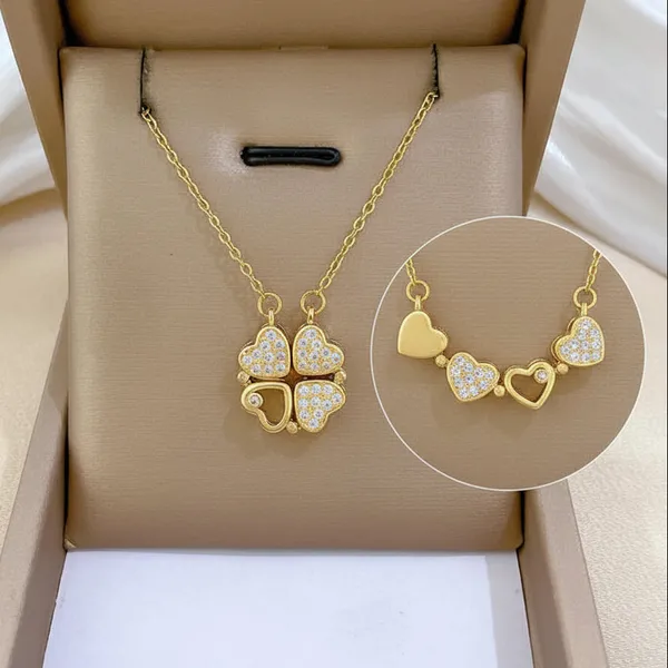 Magnetic_Clover_Heart_Pendant_Necklace_Pvd_Gold_Plated_For_Women