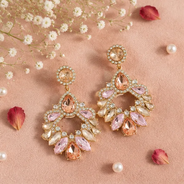 Floral_Crystal_Statement_Earrings_Bridal_Wear_For_Women