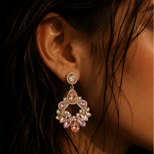 Floral_Crystal_Statement_Earrings_Bridal_Wear_For_Women