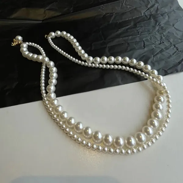 Double_Layer_Pearl_Necklace_Statement_Wear_For_Women