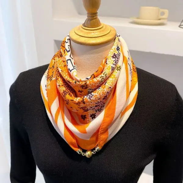 Floral_Print_Triangle_Scarf_Travel_Neck_Warmer_For_Women