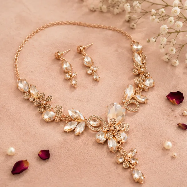 Floral_Crystal_Bridal_Jewellery_Set_Necklace_Earrings