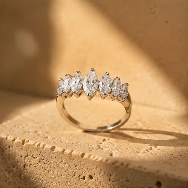 Marquise_Cluster_Ring_Rhodium_Plated_For_Women