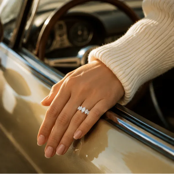 Marquise_Cluster_Ring_Rhodium_Plated_For_Women