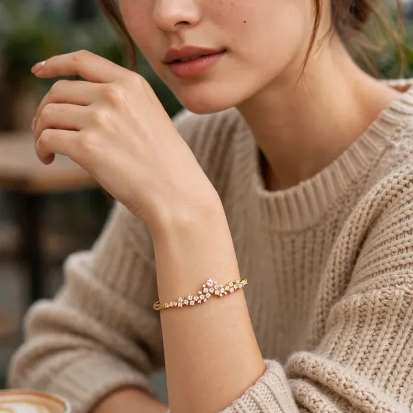 Cz_Cluster_Bangle_Bracelet_Gold_Openable_Kada_For_Women