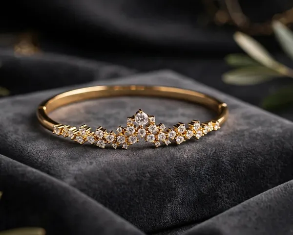 Cz_Cluster_Bangle_Bracelet_Gold_Openable_Kada_For_Women