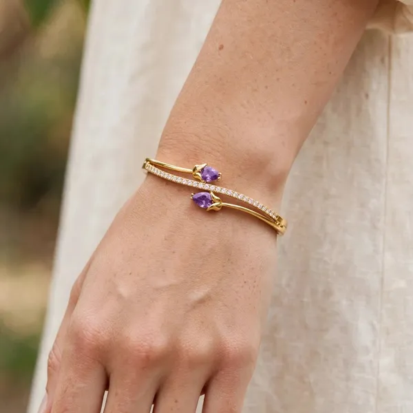Tulip_Kada_Bracelet_For_Women_Purple_Cz_Gold_Bangle