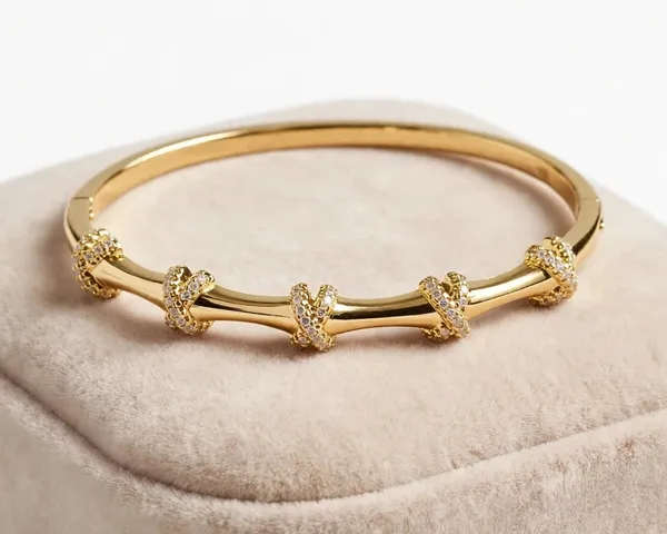 Pave_X_Knot_Bangle_Bracelet_Gold_Stainless_Steel_For_Women