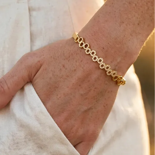 Pave_Circle_Link_Bangle_Bracelet_Gold_Stainless_Steel_For_Women