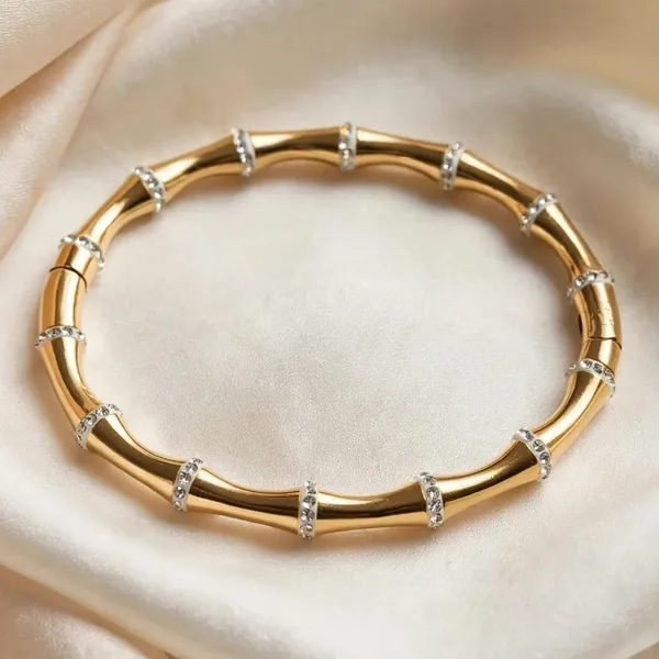 Petite_Pave_Bamboo_Bangle_Kada_Gold_Slim_Fit_For_Women