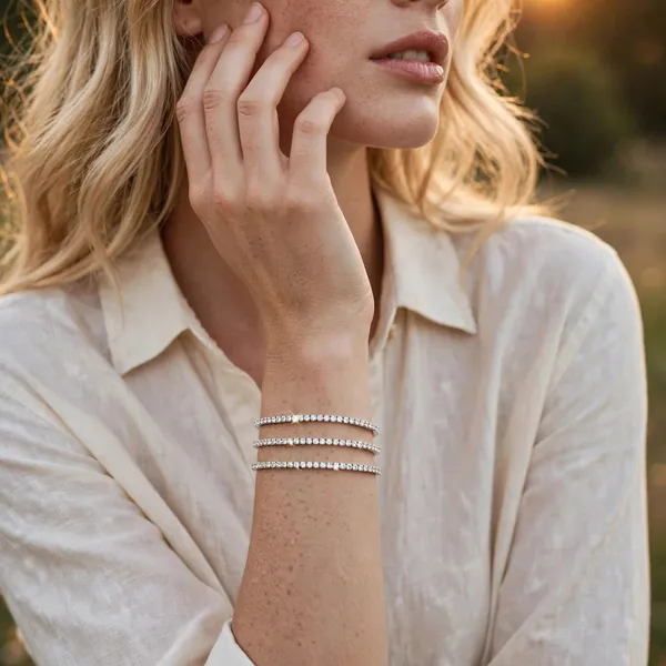 Crystal_Tennis_Bangle_Silver_Stretch_Bracelet_For_Women