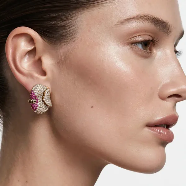 Pave_Stud_Earrings_Statement_Party_Wear_For_Women