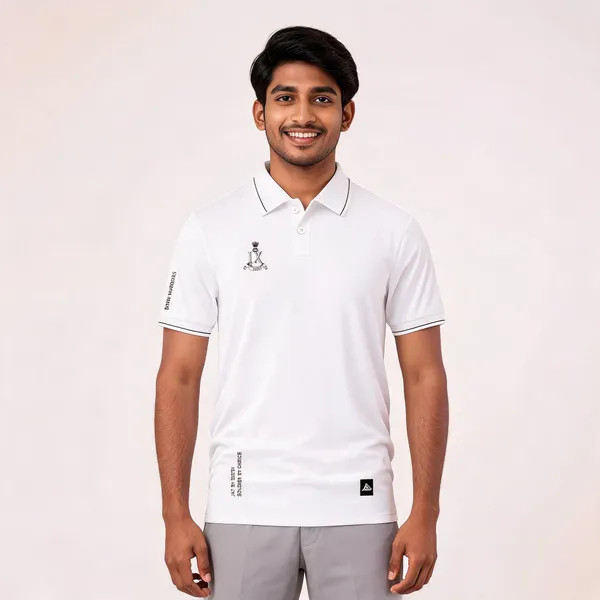 White_Cotton_Regular_Fit_Jat_Born_Warrior_Polo_T-Shirt_For_Men