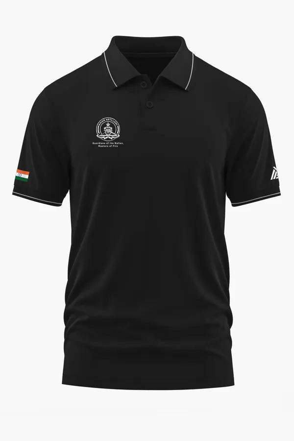 ARTILLERY_ELITE_EDITION_POLO_T-SHIRT_-_Black,_XXL