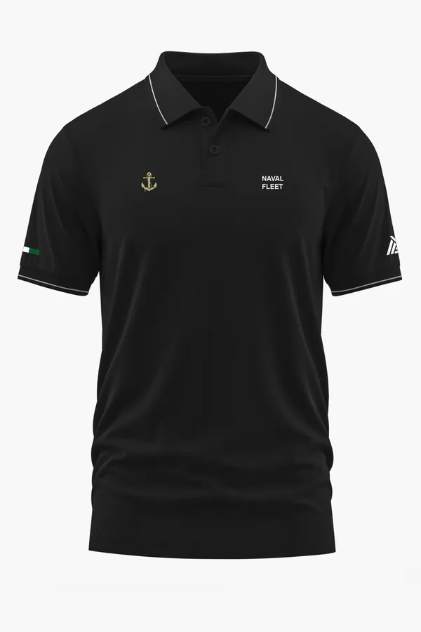 NAVAL_FLEET_POLO_T-SHIRT_-_Black,_XXL