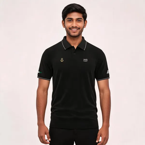 Black_Cotton_Blend_Regular_Fit_Naval_Fleet_Polo_T-Shirt_For_Men