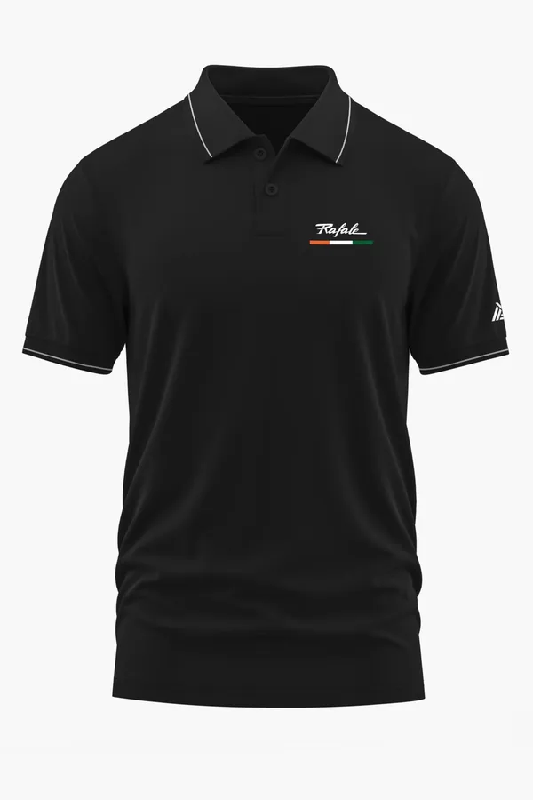 RAFALE_INDIA_POLO_T-SHIRT_-_Black,_XXL