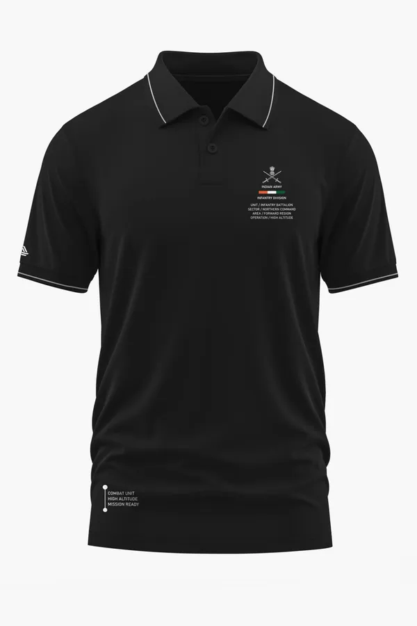 INDIAN_ARMY_COMBAT_UNIT_POLO_T-SHIRT_-_Black,_XXL