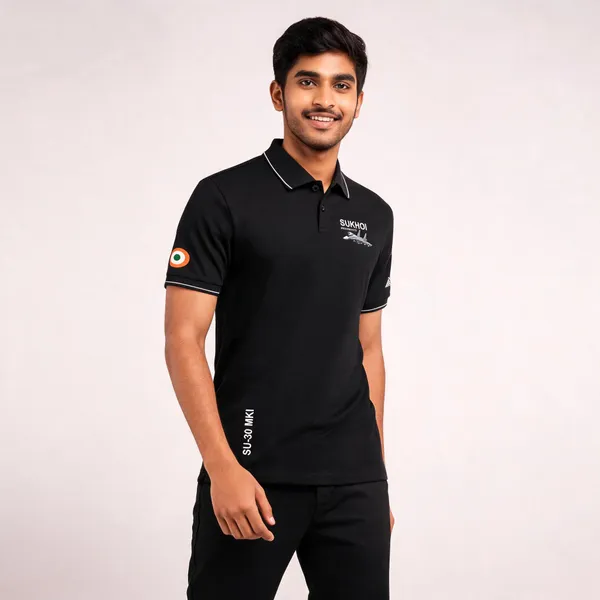 Black_Cotton_Blend_Regular_Fit_Su-30_Mki_Air_Dominance_Polo_T-Shirt_For_Men