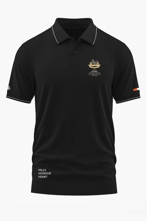 DOGRA_REGIMENT_POLO_T-SHIRT_-_Black,_XXL