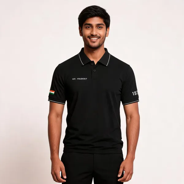 Black_Cotton_Blend_Regular_Fit_Polo_T-Shirt_For_Men