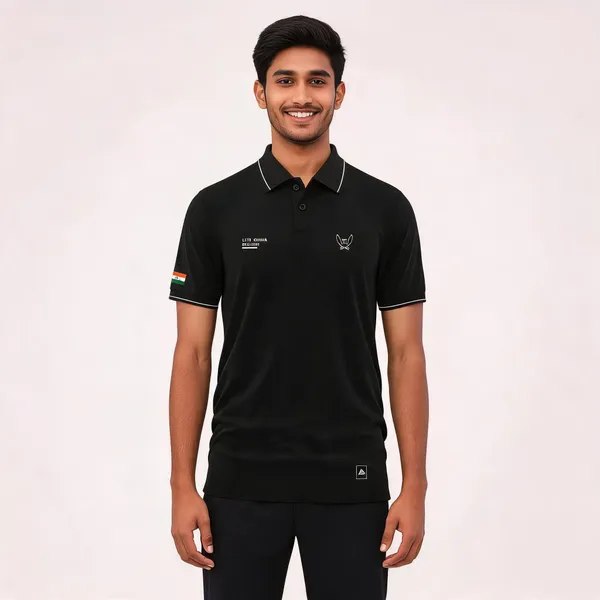 Black_Cotton_Blend_Regular_Fit_Polo_T-Shirt_For_Men