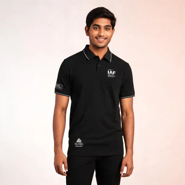 Black_Cotton_Lycra_Regular_Fit_Flying_Daggers_Rafale_Unit_Polo_T-Shirt_For_Men