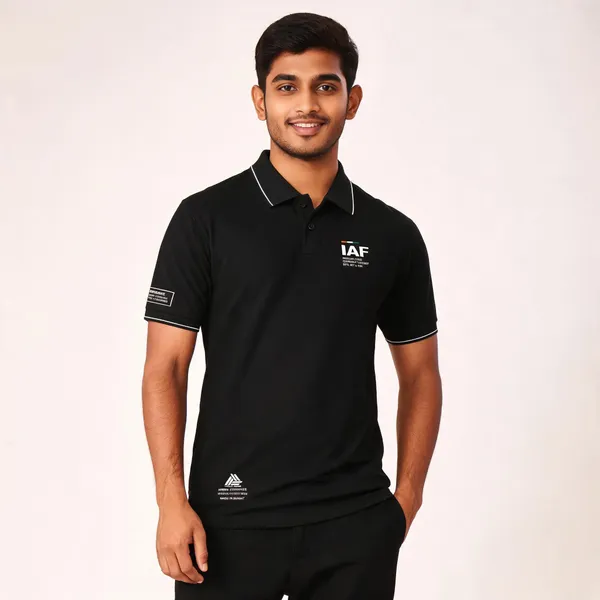 Black_Cotton_Lycra_Regular_Fit_Flying_Daggers_Rafale_Unit_Polo_T-Shirt_For_Men