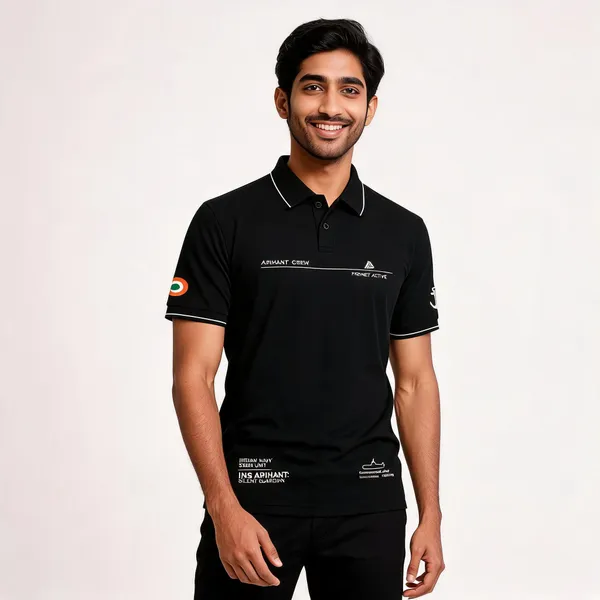 Black_Cotton_Blend_Regular_Fit_Polo_T-Shirt_For_Men