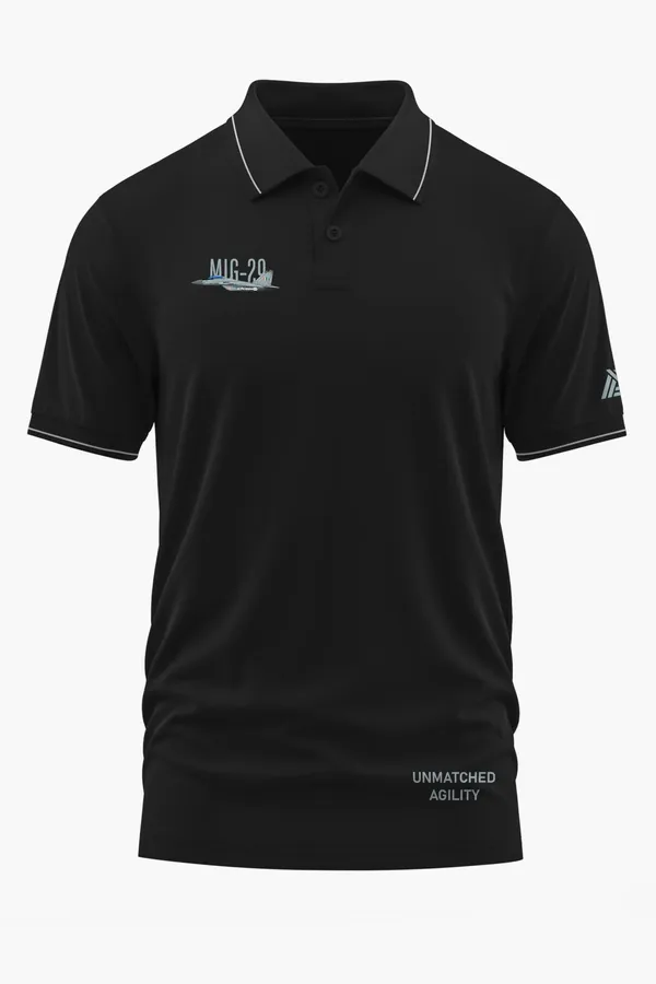 MIG-29_UNMATCHED_AGILITY_POLO_T-SHIRT_-_Black,_XXL