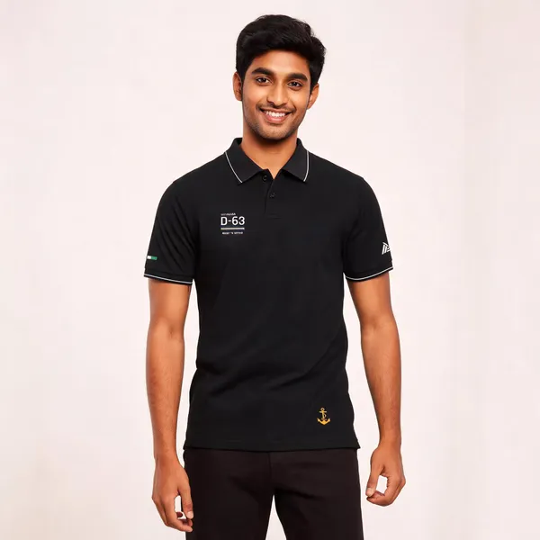 Black_Cotton-Lycra_Regular_Fit_Polo_T-Shirt_For_Men