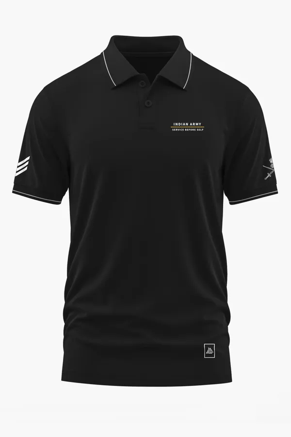 INDIAN_ARMY_POLO_T-SHIRT_-_Black,_XXL