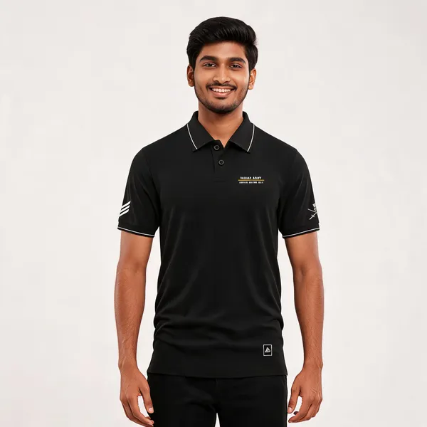 Black_Cotton-Lycra_Regular_Fit_Indian_Army_Polo_T-Shirt_For_Men