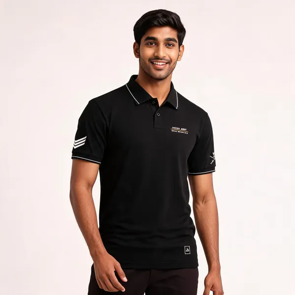 Black_Cotton-Lycra_Regular_Fit_Indian_Army_Polo_T-Shirt_For_Men
