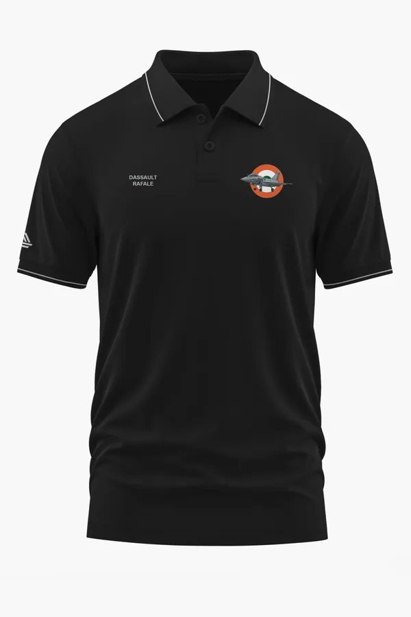 DASSAULT_RAFALE_POLO_T-SHIRT_-_Black,_XXL